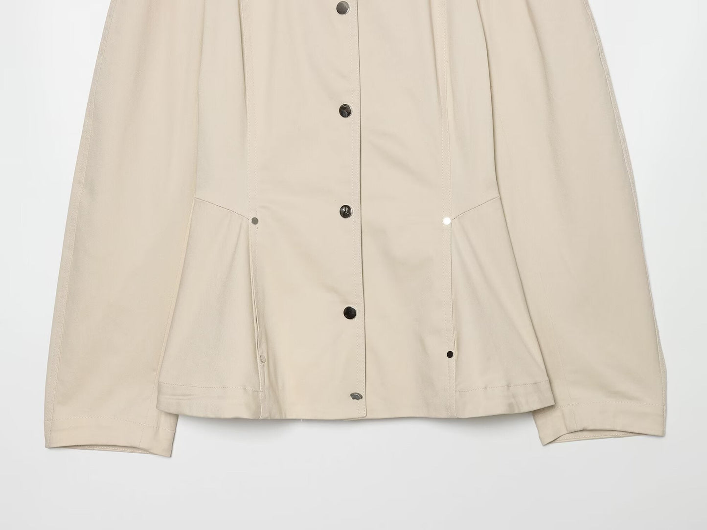 Women's contrasting collar Short skirt style hem jacket Coat