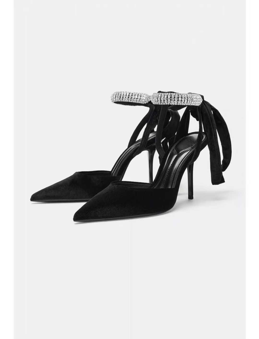 2026 New Style Suede High Heels with Stiletto Heels and Pointed Toes - Women's Sandals