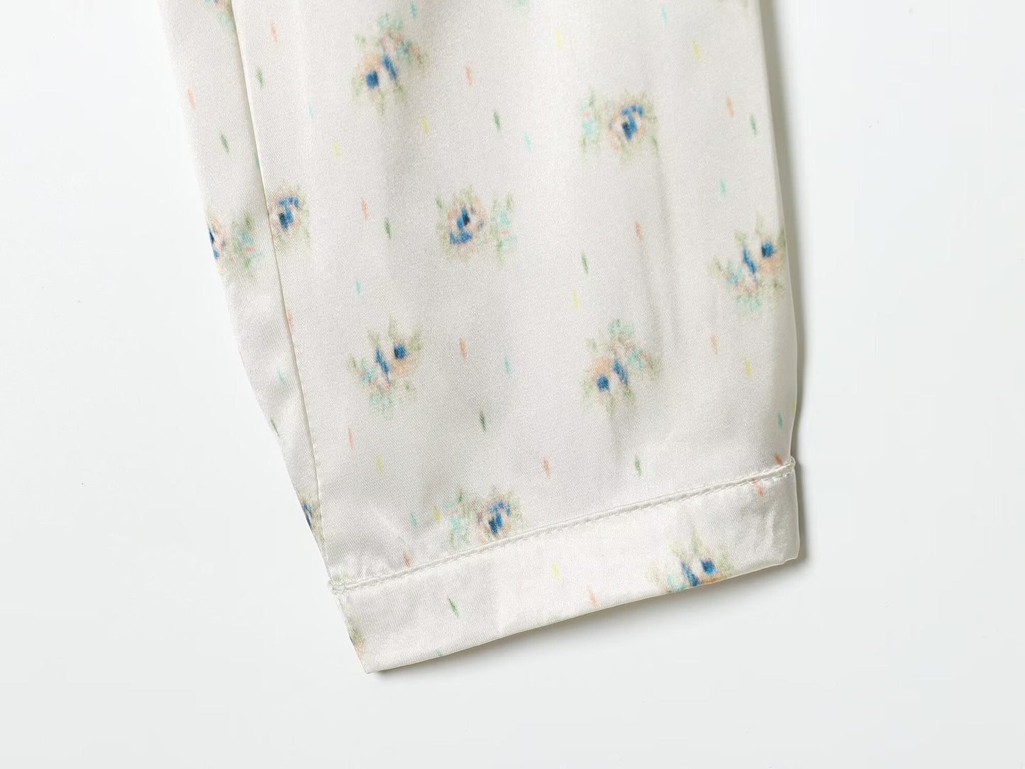 Women's bow decoration printed shirt