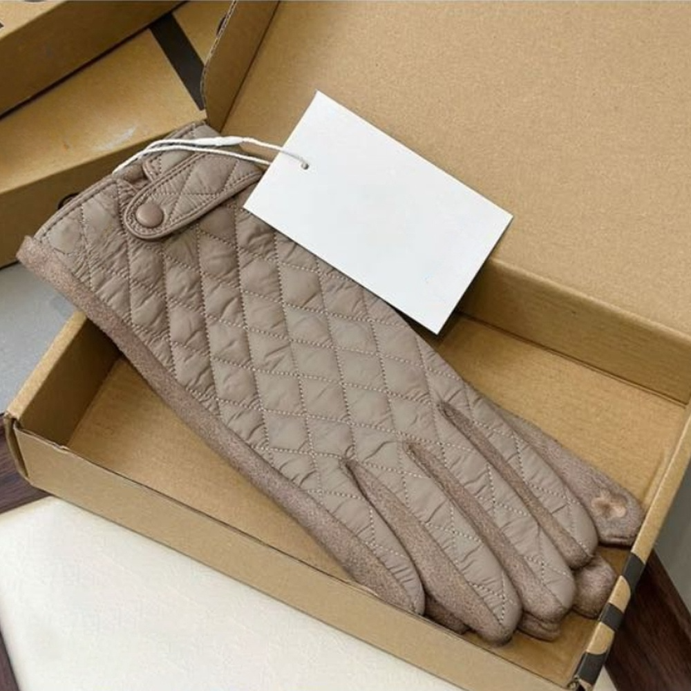 LU Women's new velvet windproof waterproof touch-screen gloves