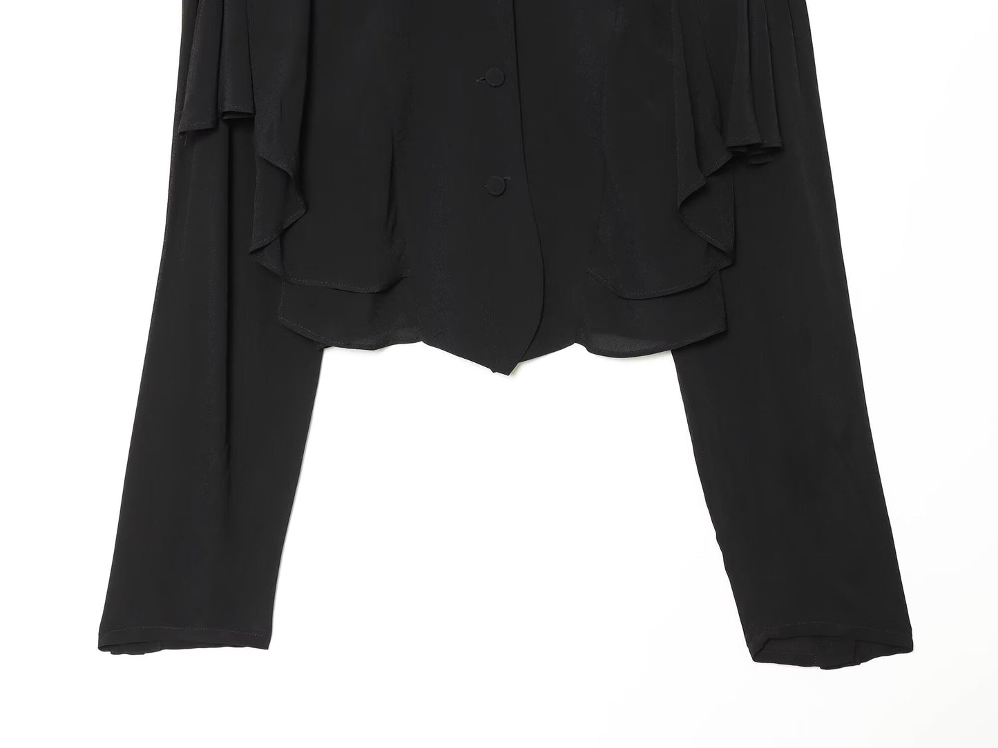 Women's casual short high O Neck shirt