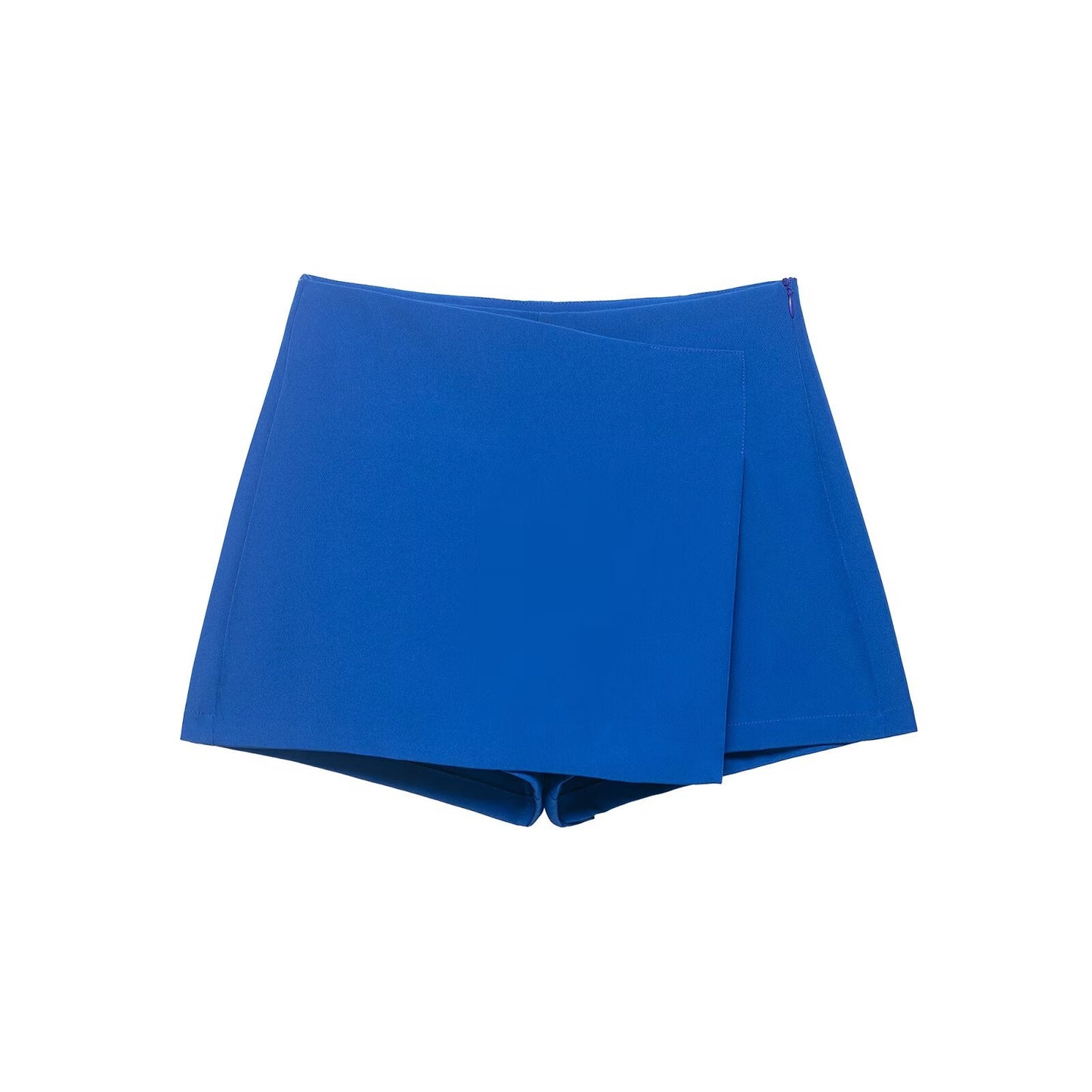 Women's multicolored casual asymmetric culottes