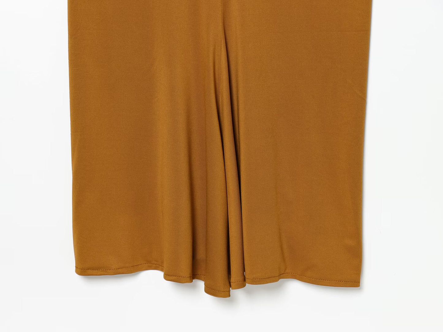 Women's heart-shaped collar slim pleated dress
