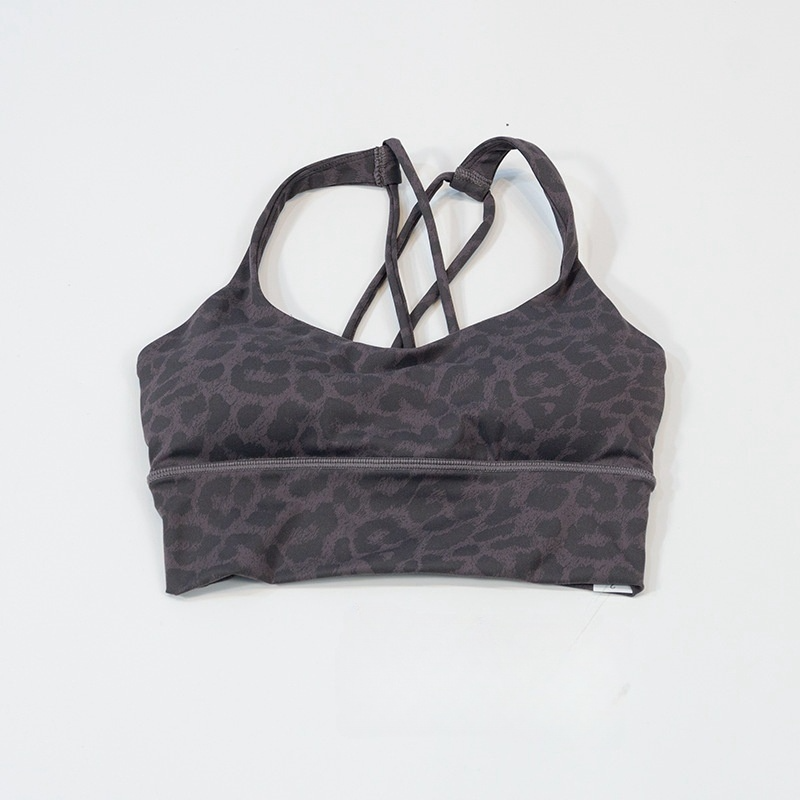 LU 2026 Women's New Leopard-print Beauty Back sports bra Yoga Vest