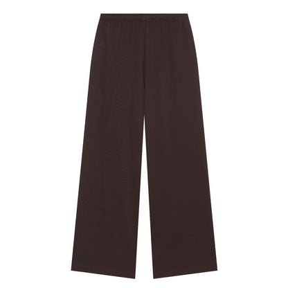 suit Women's 2 pieces stand collar zipper pilot jacket Coat+wide leg pants