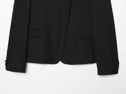 Women's breasted decorative high neck Blazer Coat