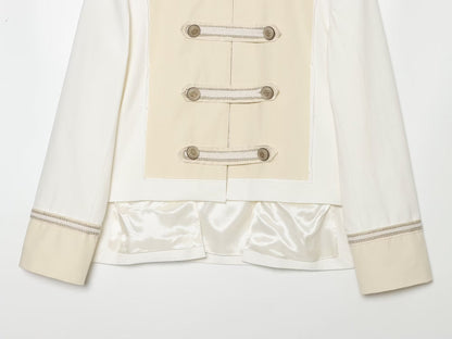Women's rope knot decorative stand collar Coat
