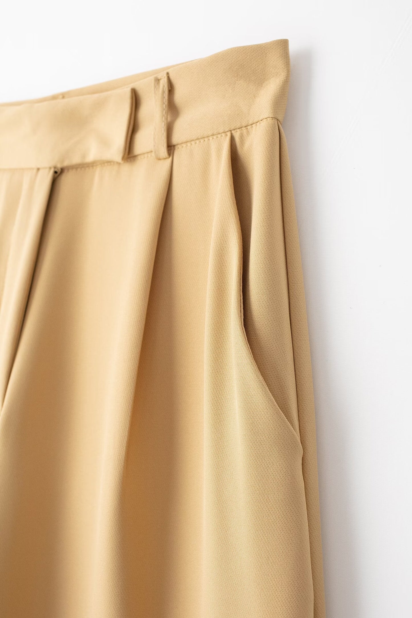 Women's pleated casual wide leg pants