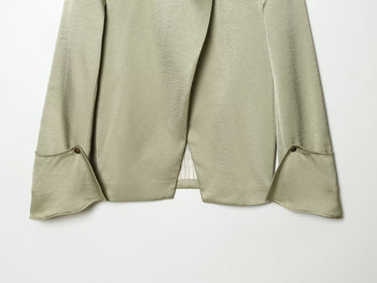 Women's casual semi high neck Blazer Coat