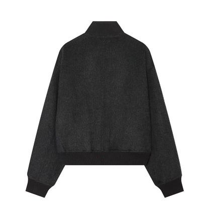 Women's comfortable wool blend pilot jacket Coat