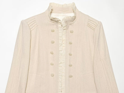 Women's layered decorative short Blazer Coat
