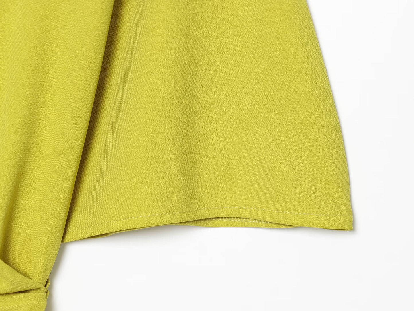 Women's boat neck asymmetrical pleated top