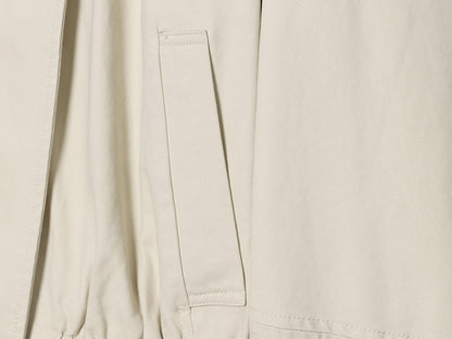 Women's standing collar elastic waisted cotton Coat