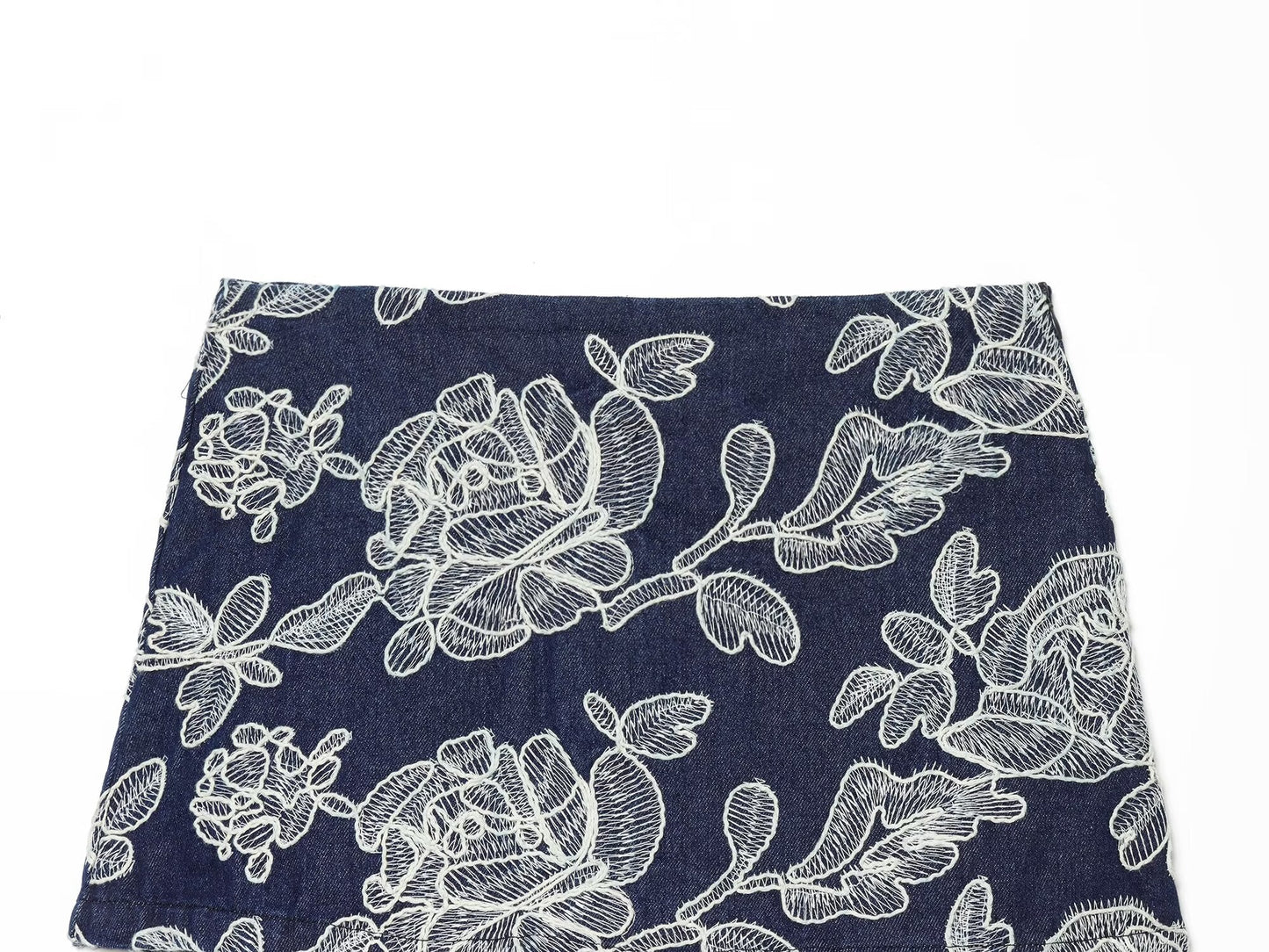 Women's slim versatile embroidered culottes
