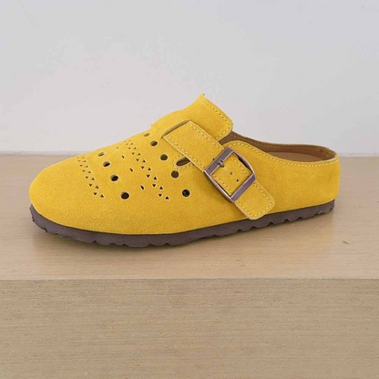 2026 women's new soft-soled hollow design slippers have a shoe box
