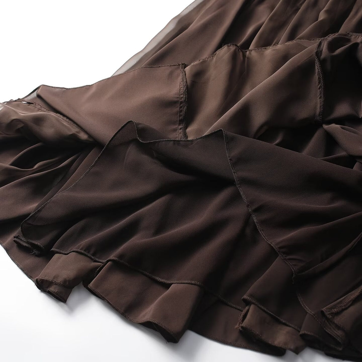 Women's patchwork pleated MIDI skirt