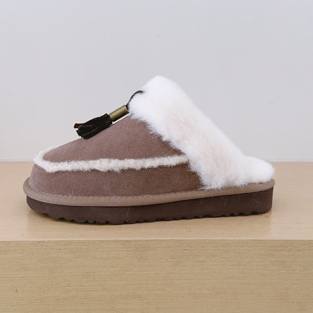 Women's new tassel valgus slippers snow boots