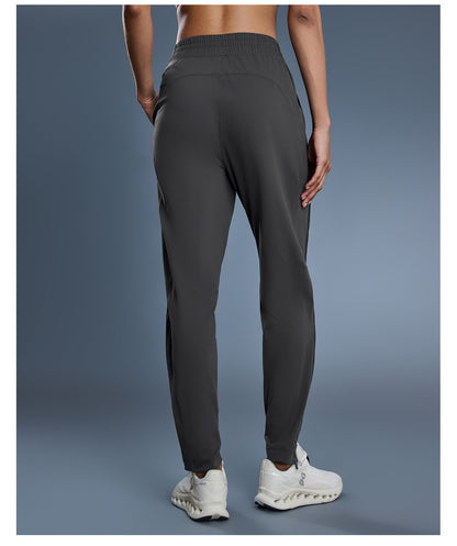 Women's breathable pants zipper design casual sweatpants