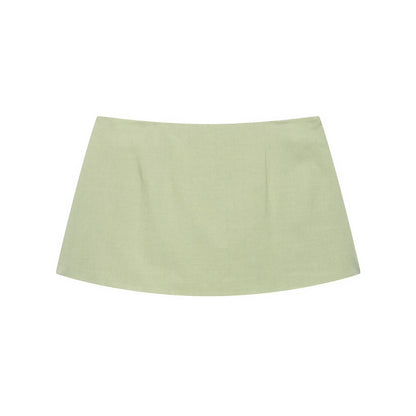 suit Women's 2 pieces bow decoration hanging neck top+culottes