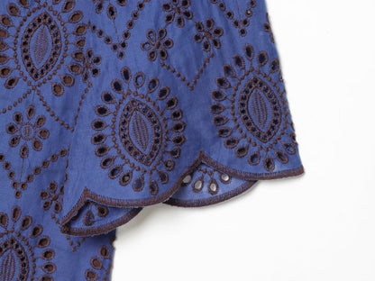 2026 Women's hollow embroidery mini dress
