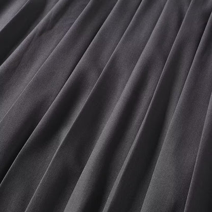 Women's new fashion comfortable casual pleated MIDI skirt