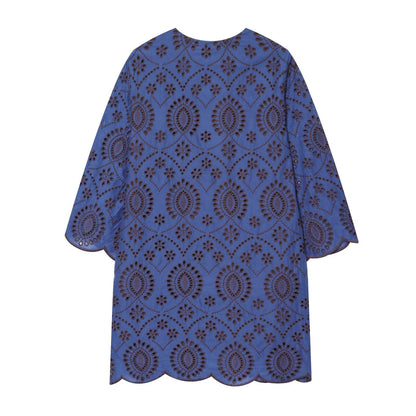 2026 Women's hollow embroidery mini dress