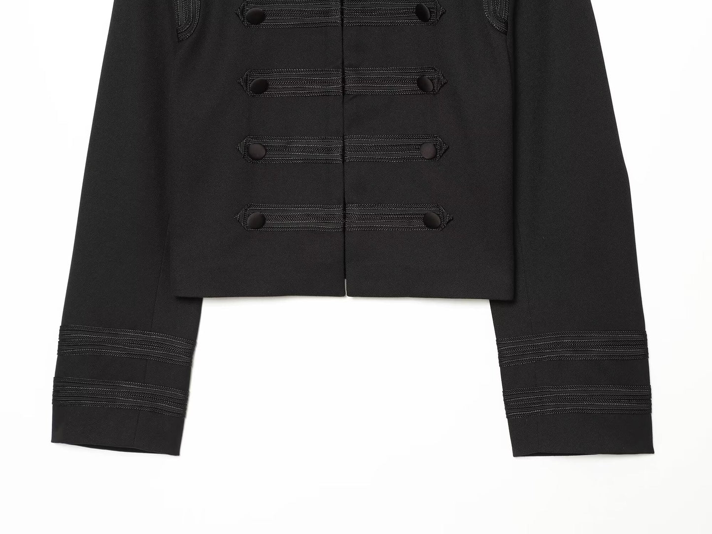 Women's with shoulder pads shoulder twill Coat