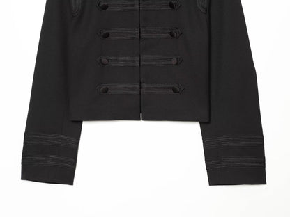 Women's with shoulder pads shoulder twill Coat