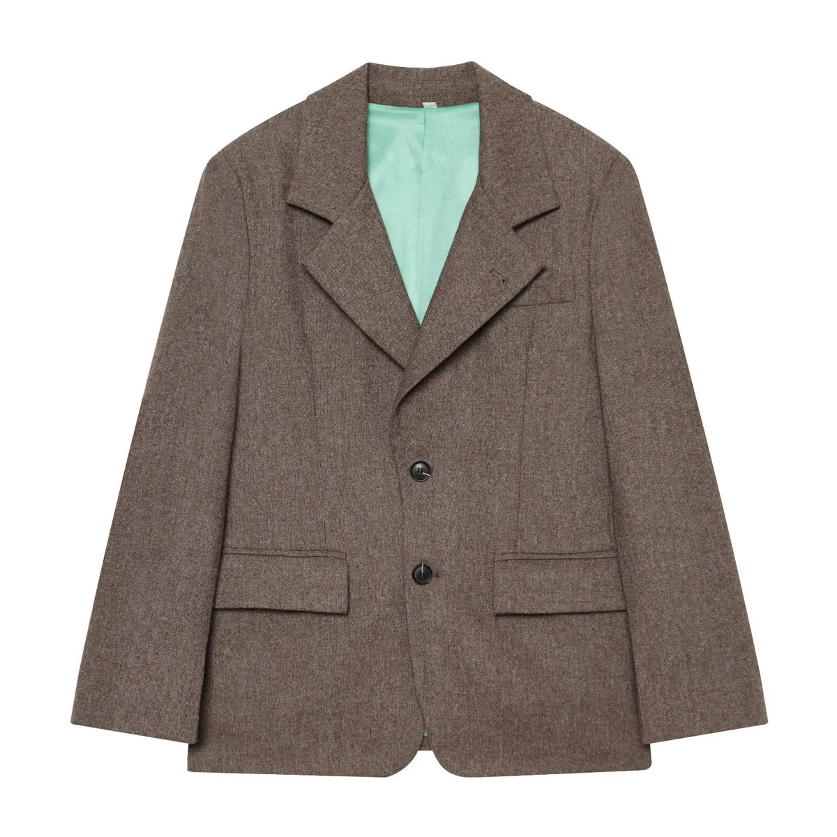 Women's flip cover decoration wool blend Blazer Coat