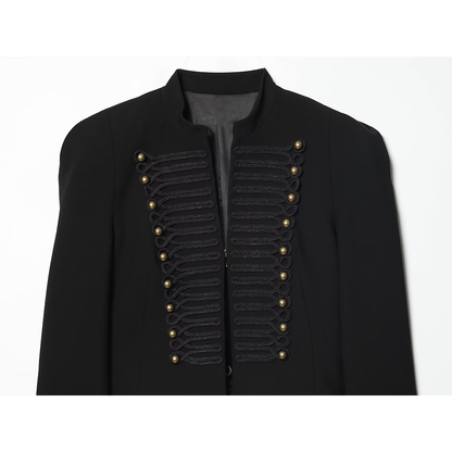 Women's with shoulder pads slim Blazer Coat