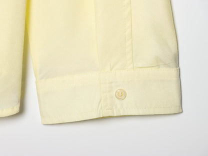 Women's loose single breasted poplin shirt