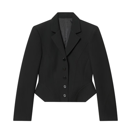 Women's slim single breasted short Blazer Coat