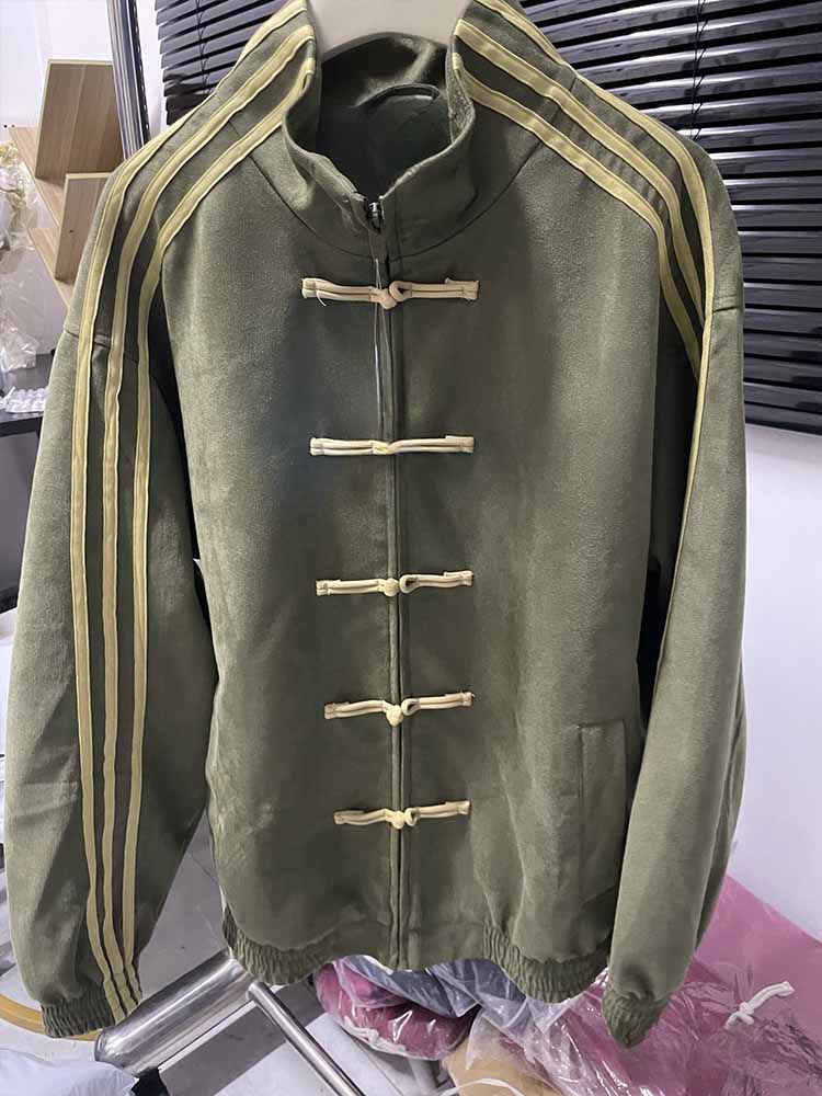 2026 new fashion casual Chinese suede collar loose coat
