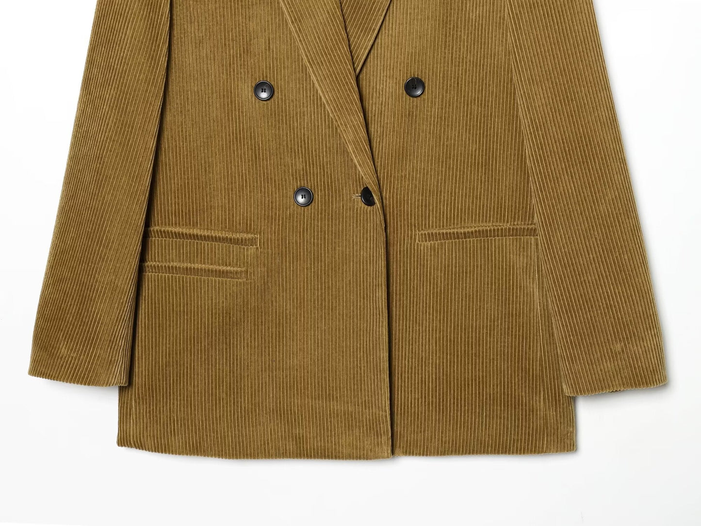 Women's loose double breasted lapel Blazer Coat