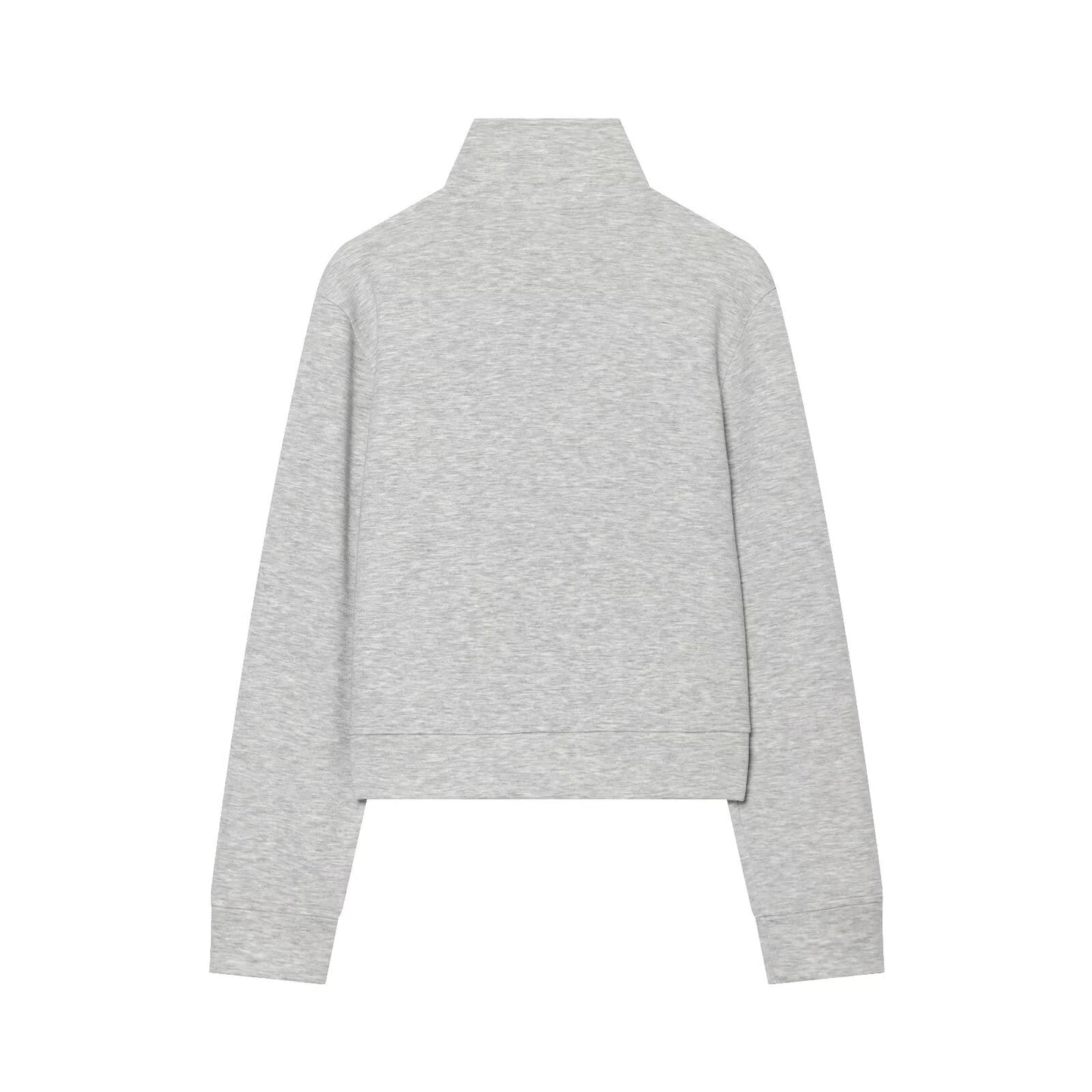 Women's short standing collar hoodie style Coat