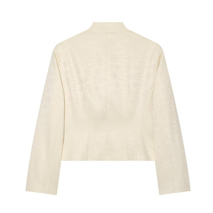 Women's button decoration slim Coat