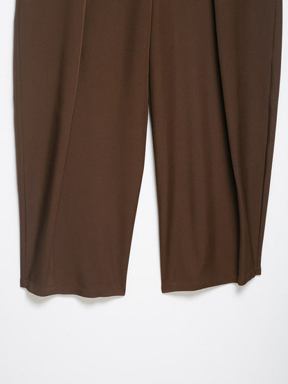 Women's high waisted pleated balloon version casual pants