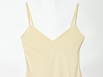 Women's asymmetric thin shoulder strap dress