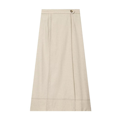 suit Women's 2 pieces Short Line Blended sleeveless Top+skirt