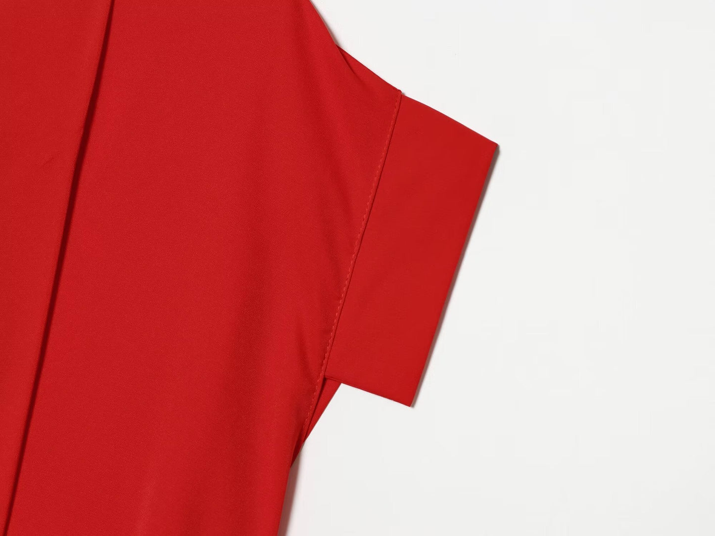 Women's with belt shirt style dress