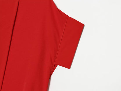 Women's with belt shirt style dress