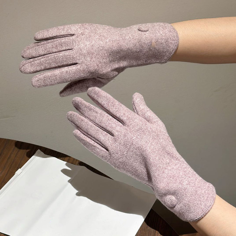 LU Women's new warm touch-screen gloves