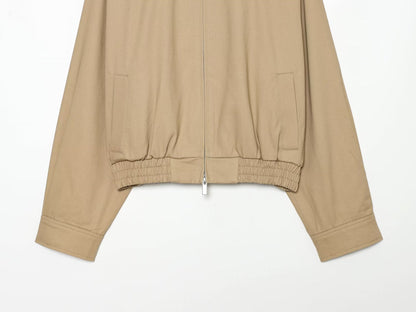 Women's Lapel zipper short Coat