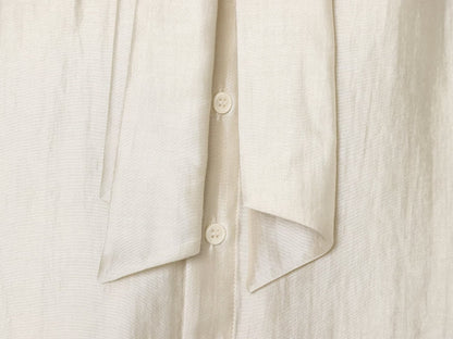 Women's scarf decoration loose V-neck shirt