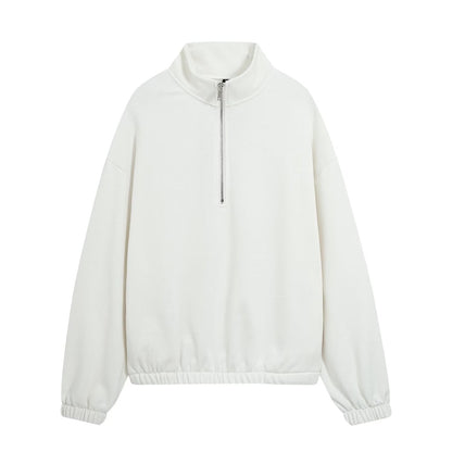 Women's casual versatile zipper sweatshirt