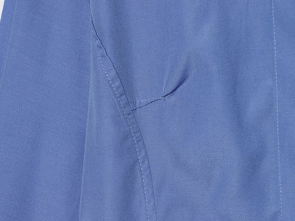 Women's short skirt style hemline poplin shirt