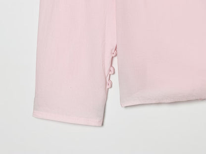 Women's bow decoration loose shirt