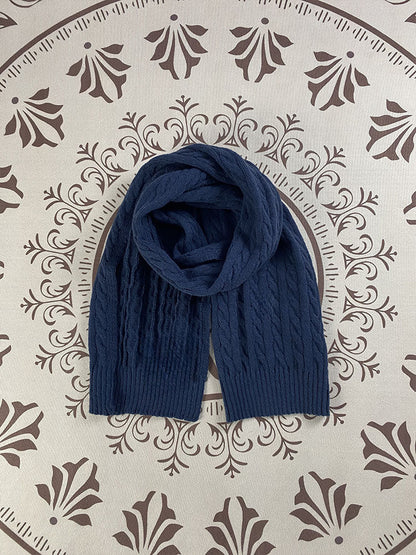 New Joker Cold Scarf Twist Embroidery Knitted Wool Scarf