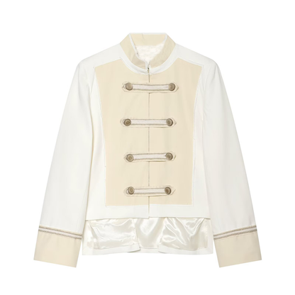 Women's rope knot decorative stand collar Coat