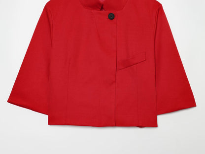 Women's short standing collar Blazer Coat